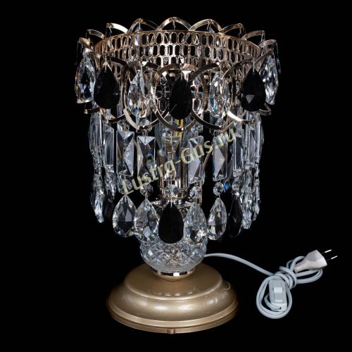 Настольная лампа Астра №1 черная в Подольске Гусь Хрустальный