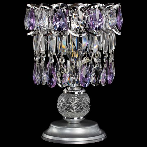 Настольная лампа Астра №1 фиолетовая в Подольске Гусь Хрустальный