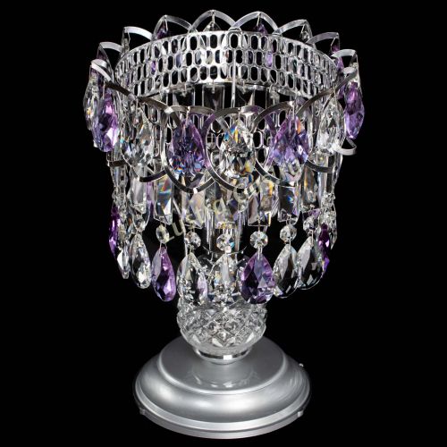 Настольная лампа Астра №1 фиолетовая в Подольске Гусь Хрустальный