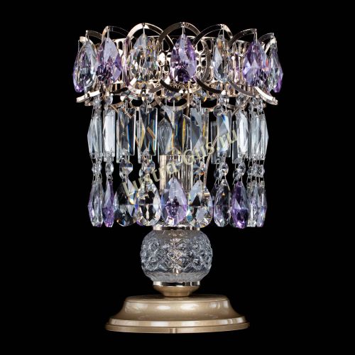 Настольная лампа Астра №1 фиолетовая в Подольске Гусь Хрустальный