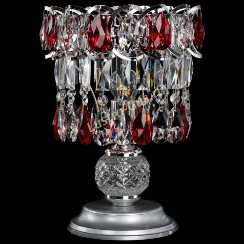 Настольная лампа Астра №1 красная в Подольске Гусь Хрустальный