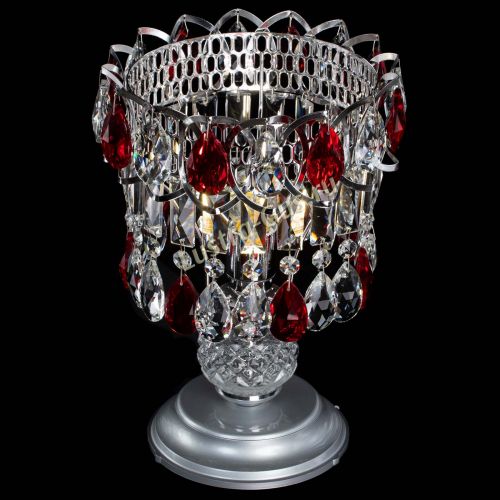 Настольная лампа Астра №1 красная в Подольске Гусь Хрустальный