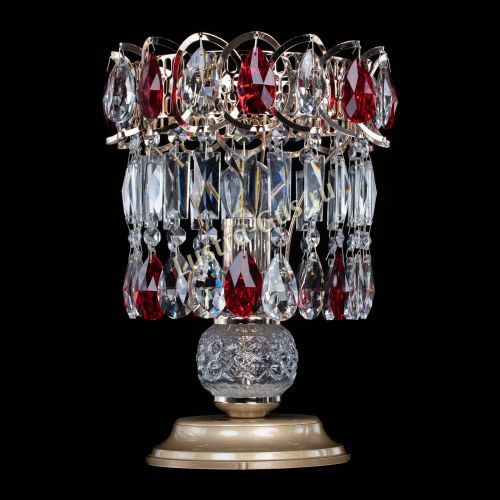 Настольная лампа Астра №1 красная в Подольске Гусь Хрустальный