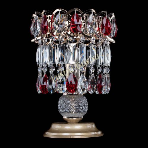 Настольная лампа Астра №1 красная в Подольске Гусь Хрустальный