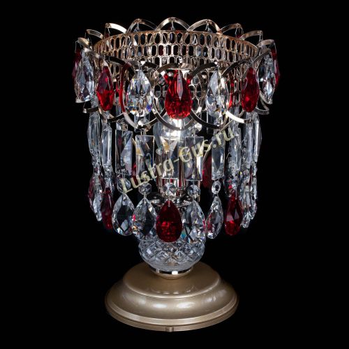 Настольная лампа Астра №1 красная в Подольске Гусь Хрустальный