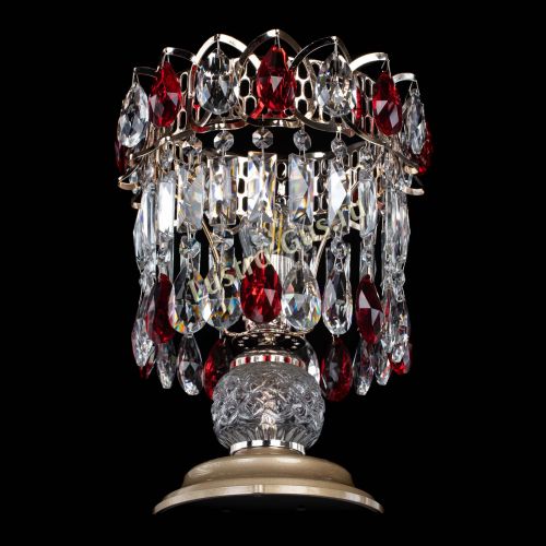 Настольная лампа Астра №1 красная в Подольске Гусь Хрустальный