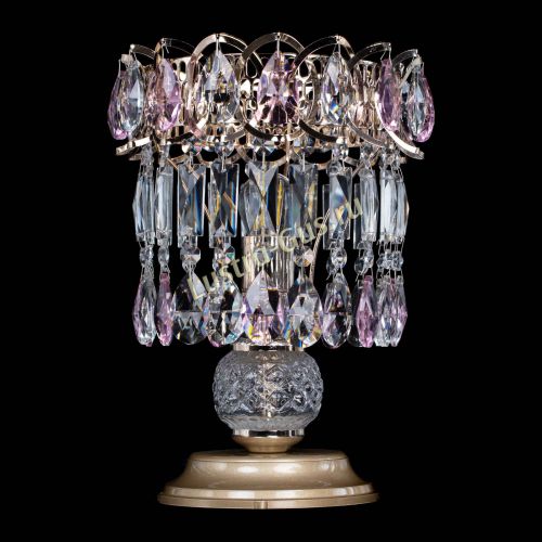 Настольная лампа Астра №1 розовая в Подольске Гусь Хрустальный