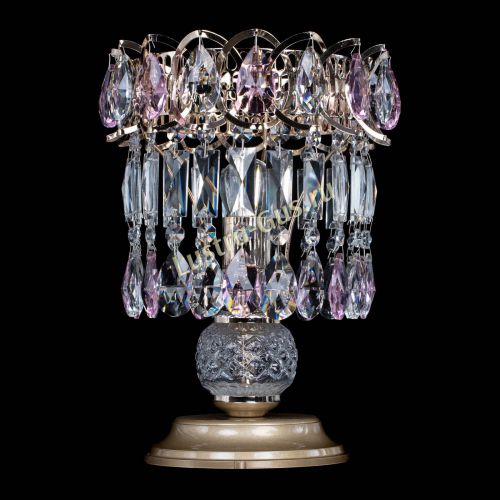 Настольная лампа Астра №1 розовая в Подольске Гусь Хрустальный