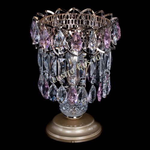 Настольная лампа Астра №1 розовая в Подольске Гусь Хрустальный