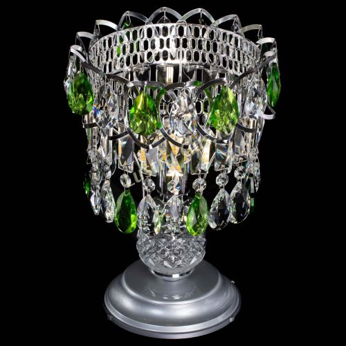 Настольная лампа Астра №1 зеленая в Подольске Гусь Хрустальный