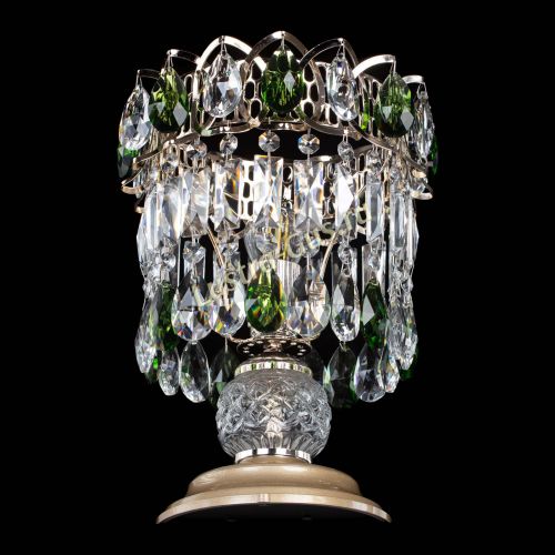 Настольная лампа Астра №1 зеленая в Подольске Гусь Хрустальный