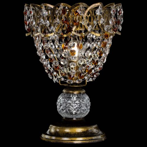 Настольная лампа Астра ажур №1 под бронзу Чайная в Подольске Гусь Хрустальный