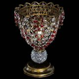 Настольная лампа Астра ажур №1 под бронзу Красная в Подольске