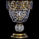 Настольная лампа Астра ажур №1 под бронзу Синяя в Подольске Настольная лампа Астра ажур №1 под бронзу Синяя в Подольске