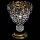 Настольная лампа Астра ажур №1 под бронзу Синяя в Подольске Настольная лампа Астра ажур №1 под бронзу Синяя в Подольске