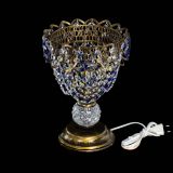 Настольная лампа Астра ажур №1 под бронзу Синяя в Подольске Настольная лампа Астра ажур №1 под бронзу Синяя в Подольске