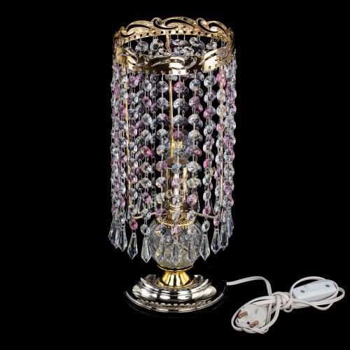 Настольная лампа Диана Карандаш розовая в Подольске Гусь Хрустальный