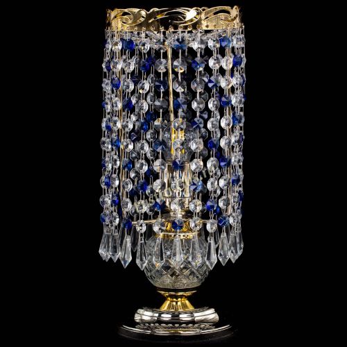 Настольная лампа Диана Карандаш синяя в Подольске Гусь Хрустальный