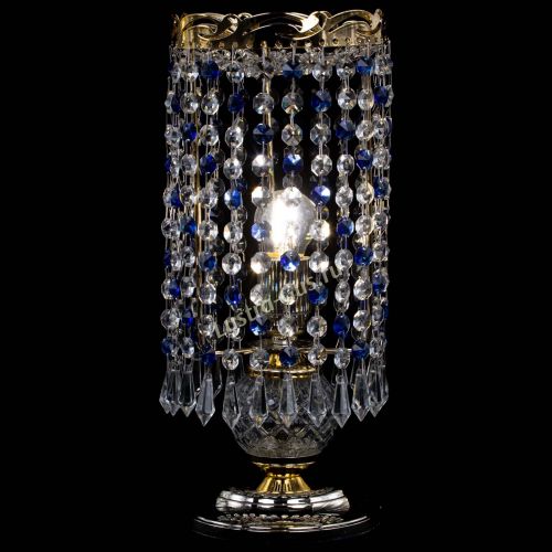 Настольная лампа Диана Карандаш синяя в Подольске Гусь Хрустальный