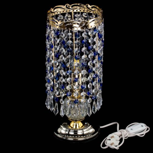 Настольная лампа Диана Карандаш синяя в Подольске Гусь Хрустальный