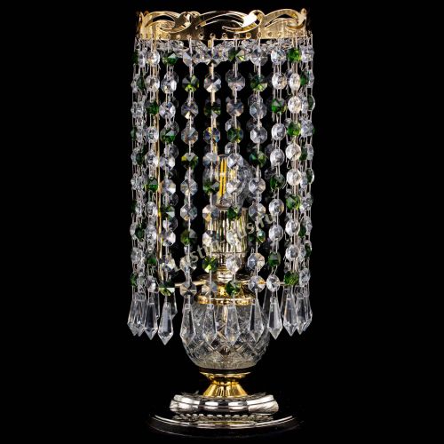 Настольная лампа Диана Карандаш зеленая в Подольске Гусь Хрустальный