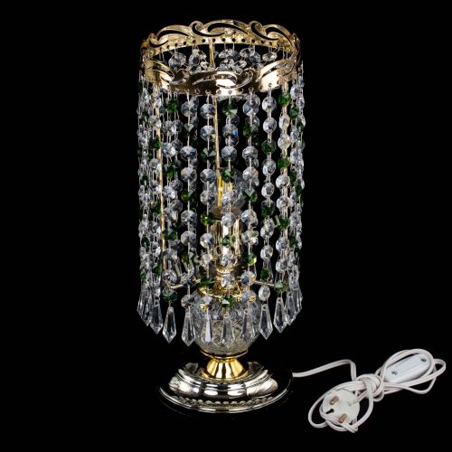 Настольная лампа Диана Карандаш зеленая в Подольске Гусь Хрустальный