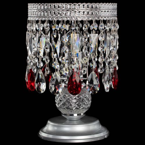 Настольная лампа Флоренция №1 красная в Подольске Гусь Хрустальный