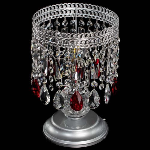 Настольная лампа Флоренция №1 красная в Подольске Гусь Хрустальный