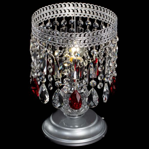 Настольная лампа Флоренция №1 красная в Подольске Гусь Хрустальный