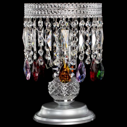 Настольная лампа Флоренция №1 разноцветная в Подольске Гусь Хрустальный