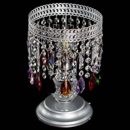 Настольная лампа Флоренция №1 разноцветная в Подольске Гусь Хрустальный