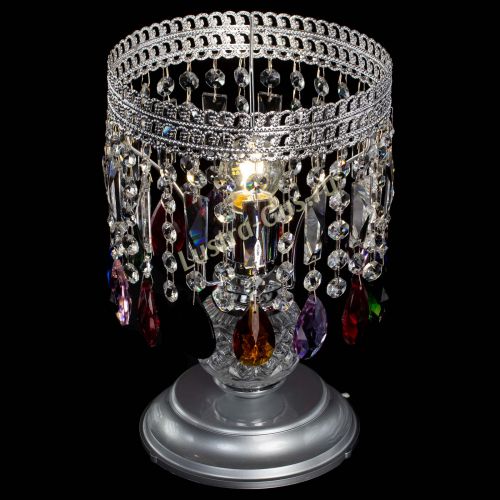 Настольная лампа Флоренция №1 разноцветная в Подольске Гусь Хрустальный