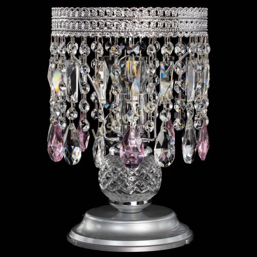 Настольная лампа Флоренция №1 розовая в Подольске Гусь Хрустальный