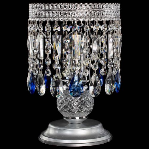 Настольная лампа Флоренция №1 синяя в Подольске Гусь Хрустальный