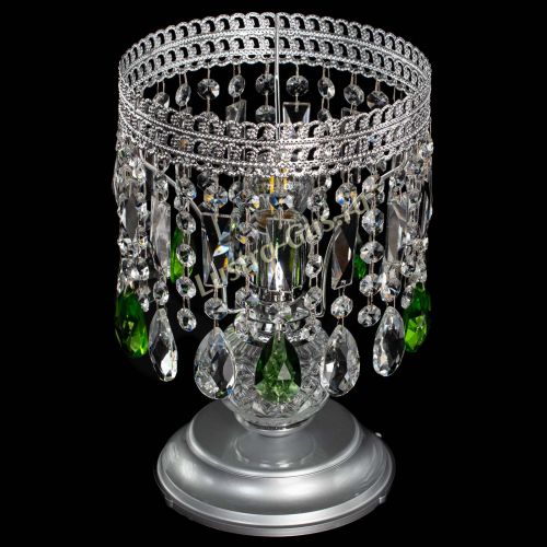 Настольная лампа Флоренция №1 зеленая в Подольске Гусь Хрустальный