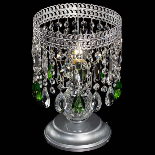 Настольная лампа Флоренция №1 зеленая в Подольске Гусь Хрустальный
