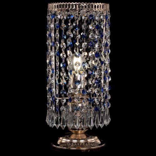 Настольная лампа Кольцо с карандашами синяя в Подольске Гусь Хрустальный