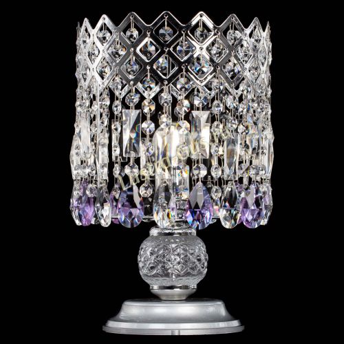 Настольная лампа Корона №1 фиолетовая в Подольске Гусь Хрустальный
