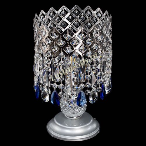 Настольная лампа Корона №1 синяя в Подольске Гусь Хрустальный