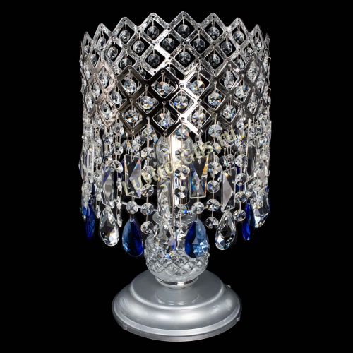 Настольная лампа Корона №1 синяя в Подольске Гусь Хрустальный
