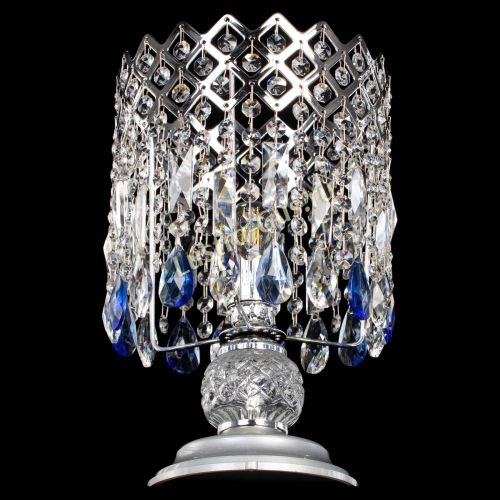 Настольная лампа Корона №1 синяя в Подольске Гусь Хрустальный