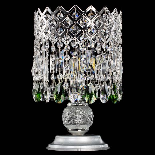 Настольная лампа Корона №1 зеленая в Подольске Гусь Хрустальный