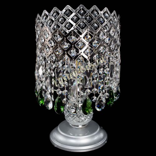 Настольная лампа Корона №1 зеленая в Подольске Гусь Хрустальный