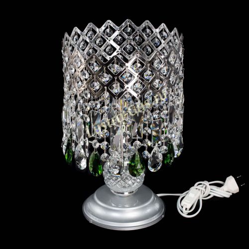Настольная лампа Корона №1 зеленая в Подольске Гусь Хрустальный
