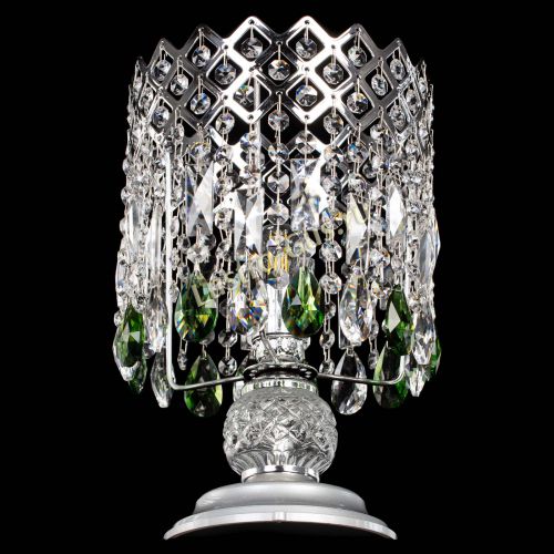 Настольная лампа Корона №1 зеленая в Подольске Гусь Хрустальный