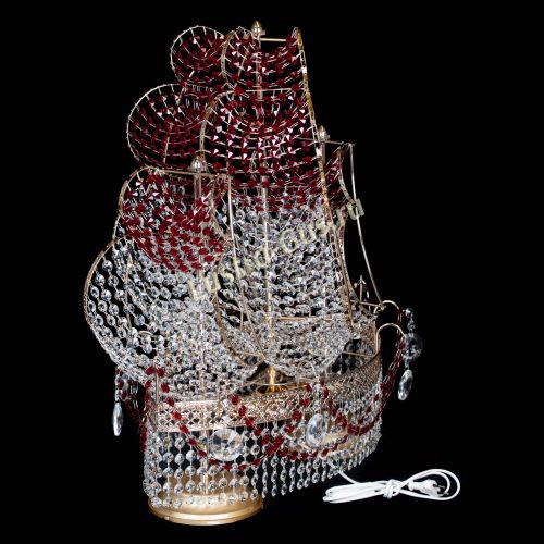 Настольная лампа Корвет № 2 Венеция красный в Подольске Гусь Хрустальный