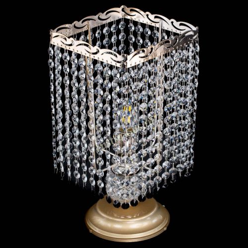 Настольная лампа Квадрат оптикон №1 черная в Подольске Гусь Хрустальный