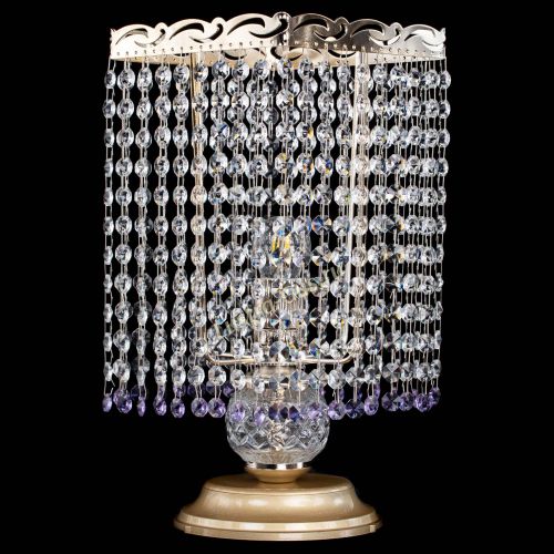 Настольная лампа Квадрат оптикон №1 фиолетовая в Подольске Гусь Хрустальный