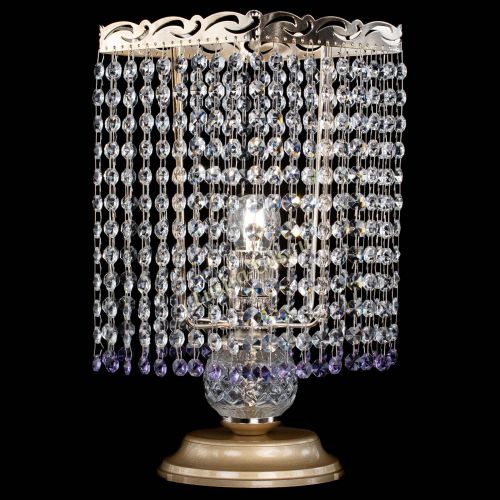 Настольная лампа Квадрат оптикон №1 фиолетовая в Подольске Гусь Хрустальный