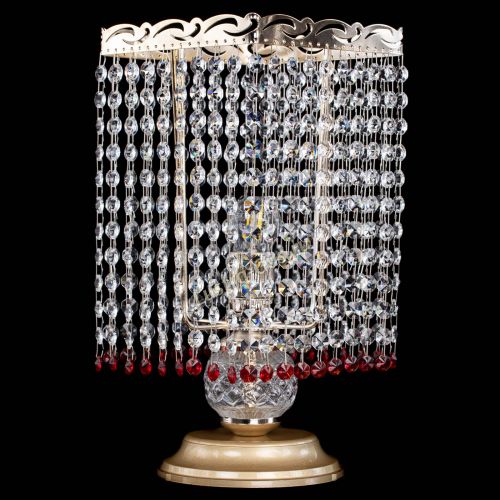 Настольная лампа Квадрат оптикон №1 красная в Подольске Гусь Хрустальный